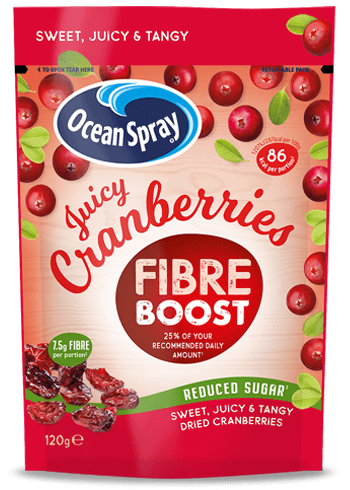 Cranberries, Source de fibres