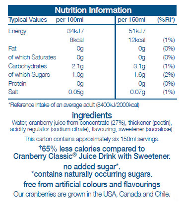 Cranberry Classic® Light Juice Drink