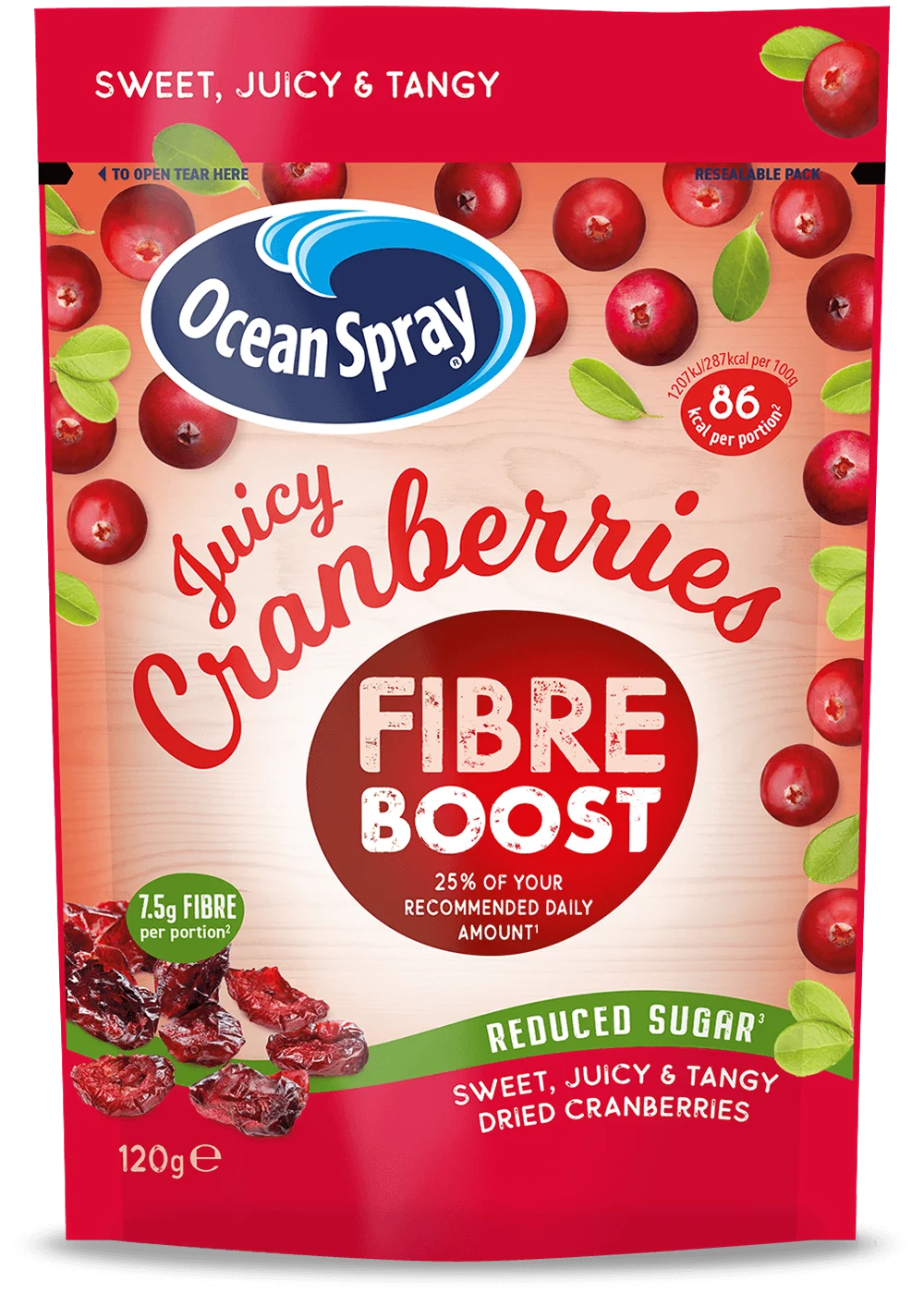Fibre Boost Original Dried Cranberries 120 g