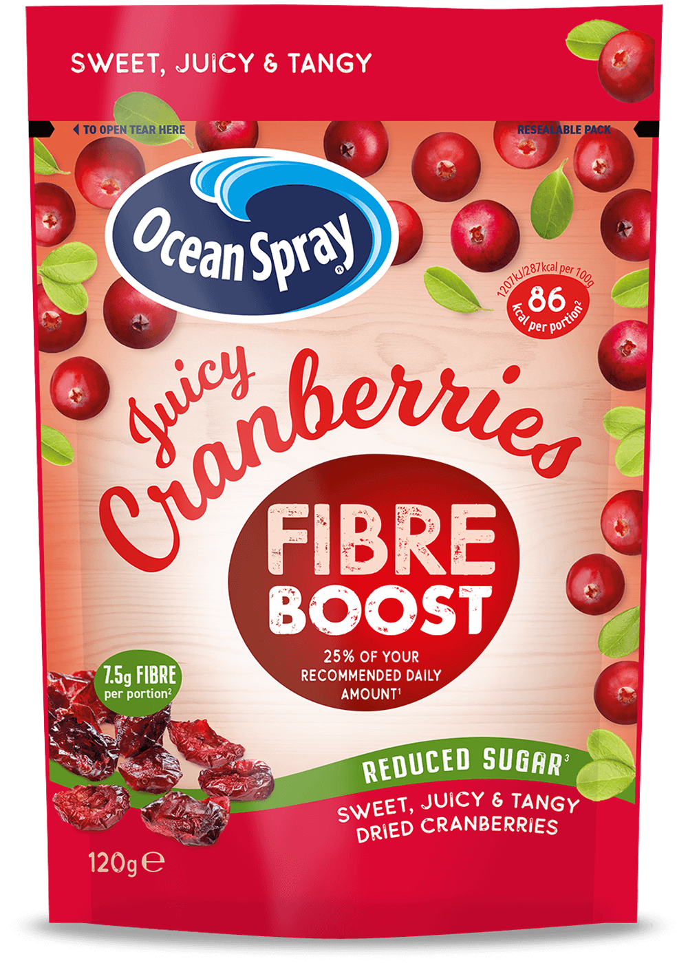 Fibre Boost Original Dried Cranberries 120 g