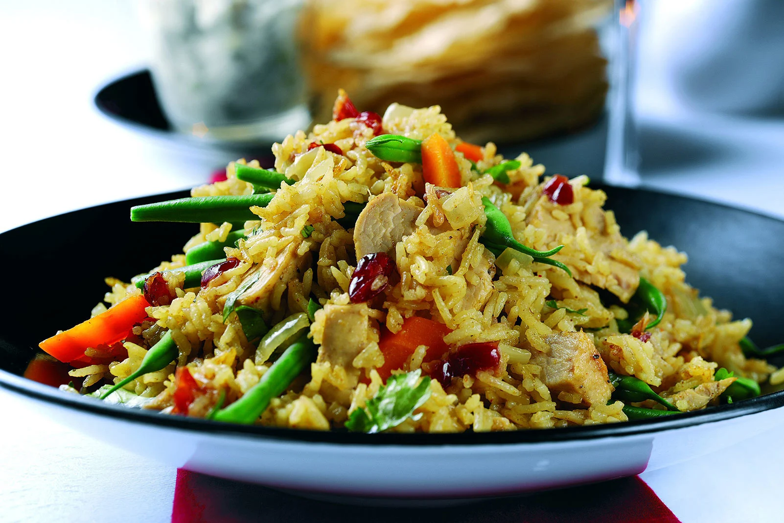 Turkey and Cranberry Biryani