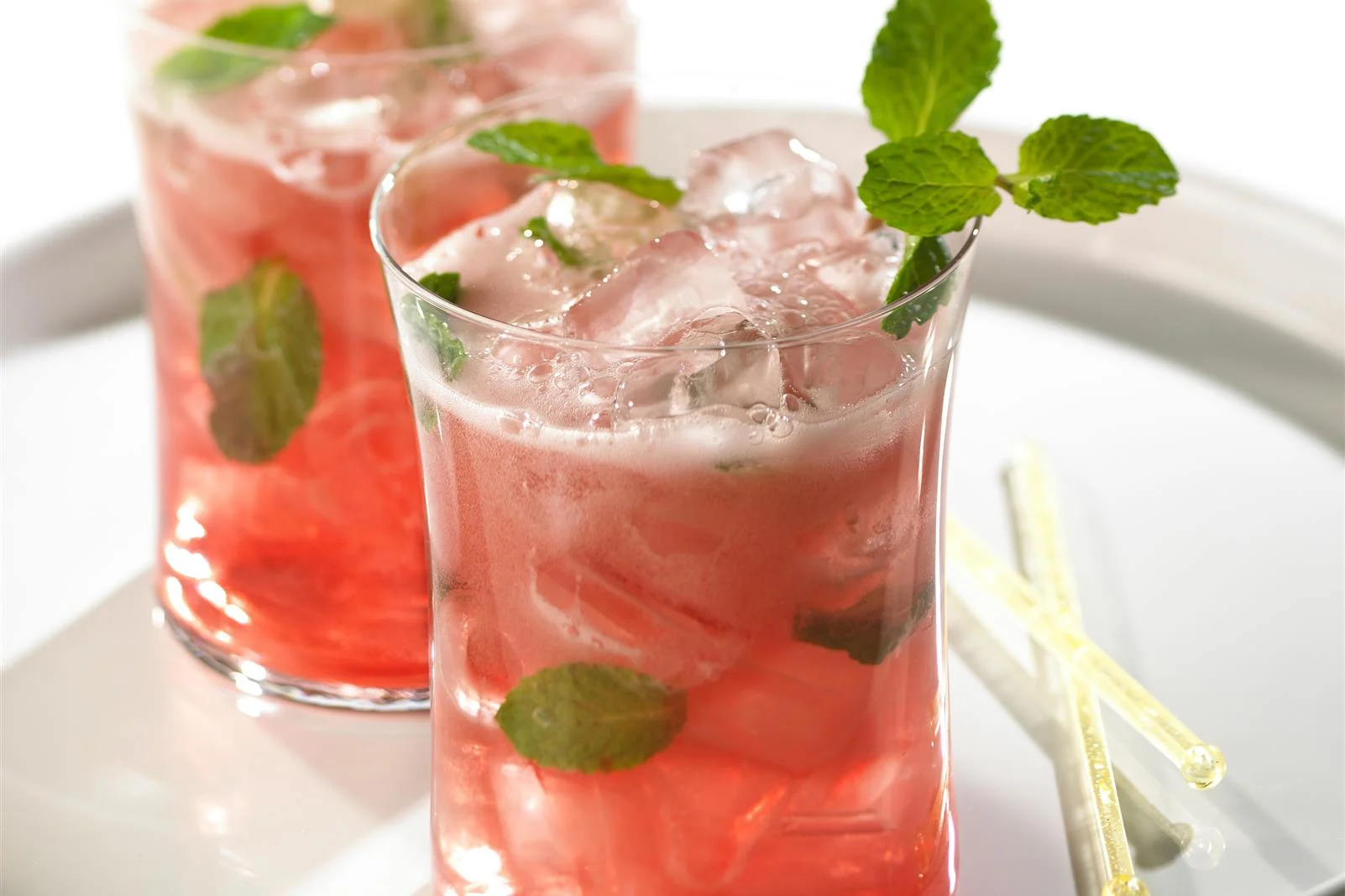 Cranberry Lime Mint Spritzer