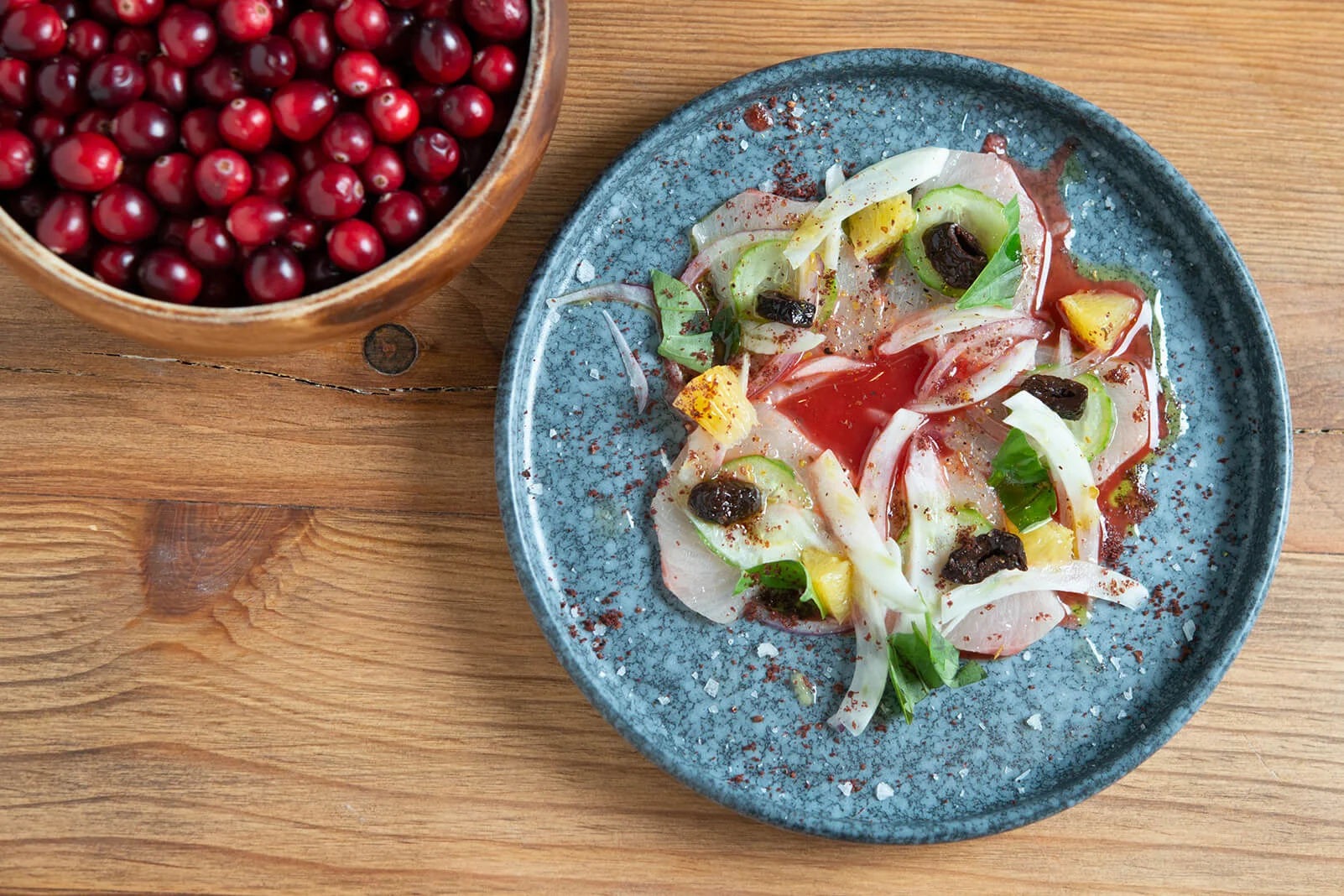 Fresh Cranberry-Peach Salsa