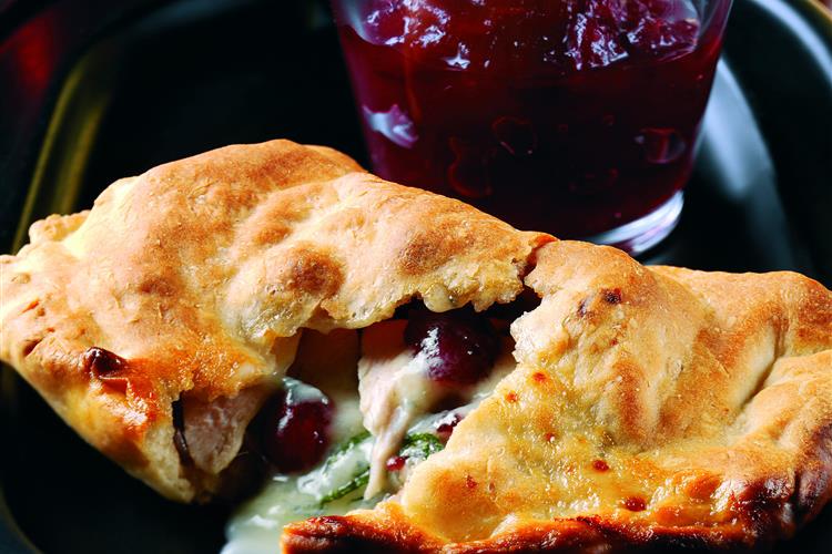 Cranberry and Red Onion Calzone