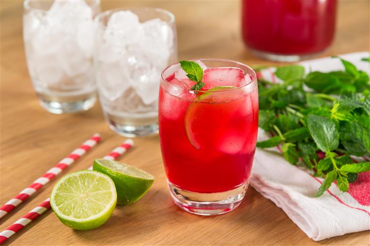 Cranberry Ginger and Lime Refresher